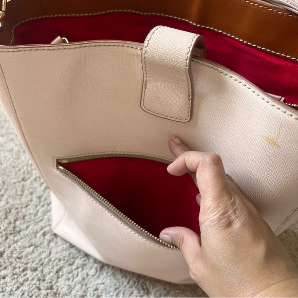 Dooney & Bourke Light Pink Leather Shoulder Bag READ! - Picture 9 of 14